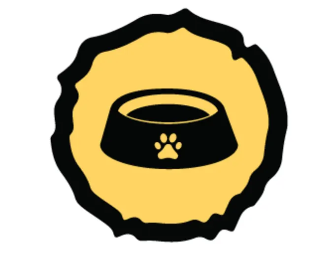 Dog bowl icon